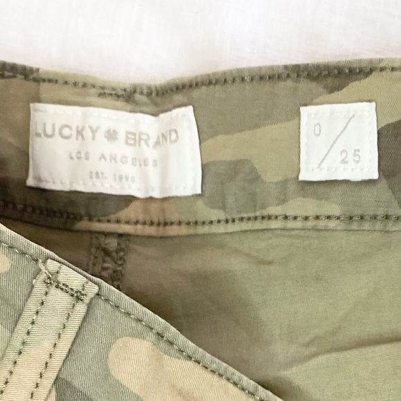 Lucky Brand THE CARGO Woodland Green Camouflage Camo Pants - Picture 11 of 14